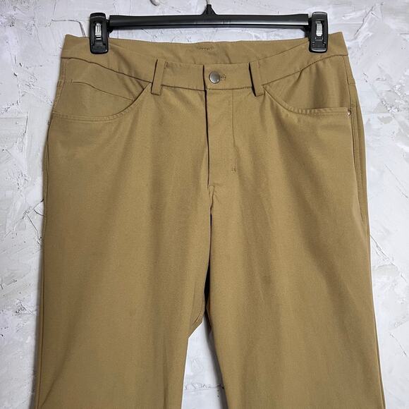 Lululemon ABC Pant Classic Fit Warpstreme MENS 32 x 32 Artifact Brown Chino - Picture 10 of 13